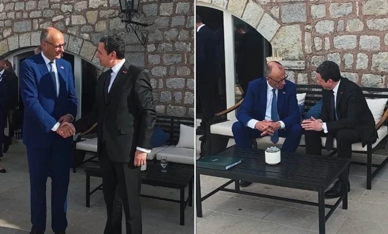 kurti -dhe-merz-diskutojne-per-bashkepunimin-kosove-gjermani-ne-samitin-e-berlinit